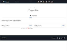 Tablet Screenshot of doctorlist.com